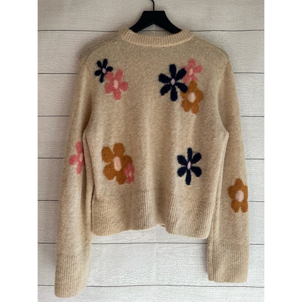 RAILS CONNIE ANISE CREW NECK WOOL BLEND SWEATER JEWEL FLORAL MEDIUM - Picture 11 of 13